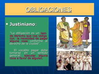 Obligaciones Y Fuentes De Obligaciones en el Derecho Romano