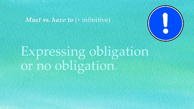 Obligation And Advice B1