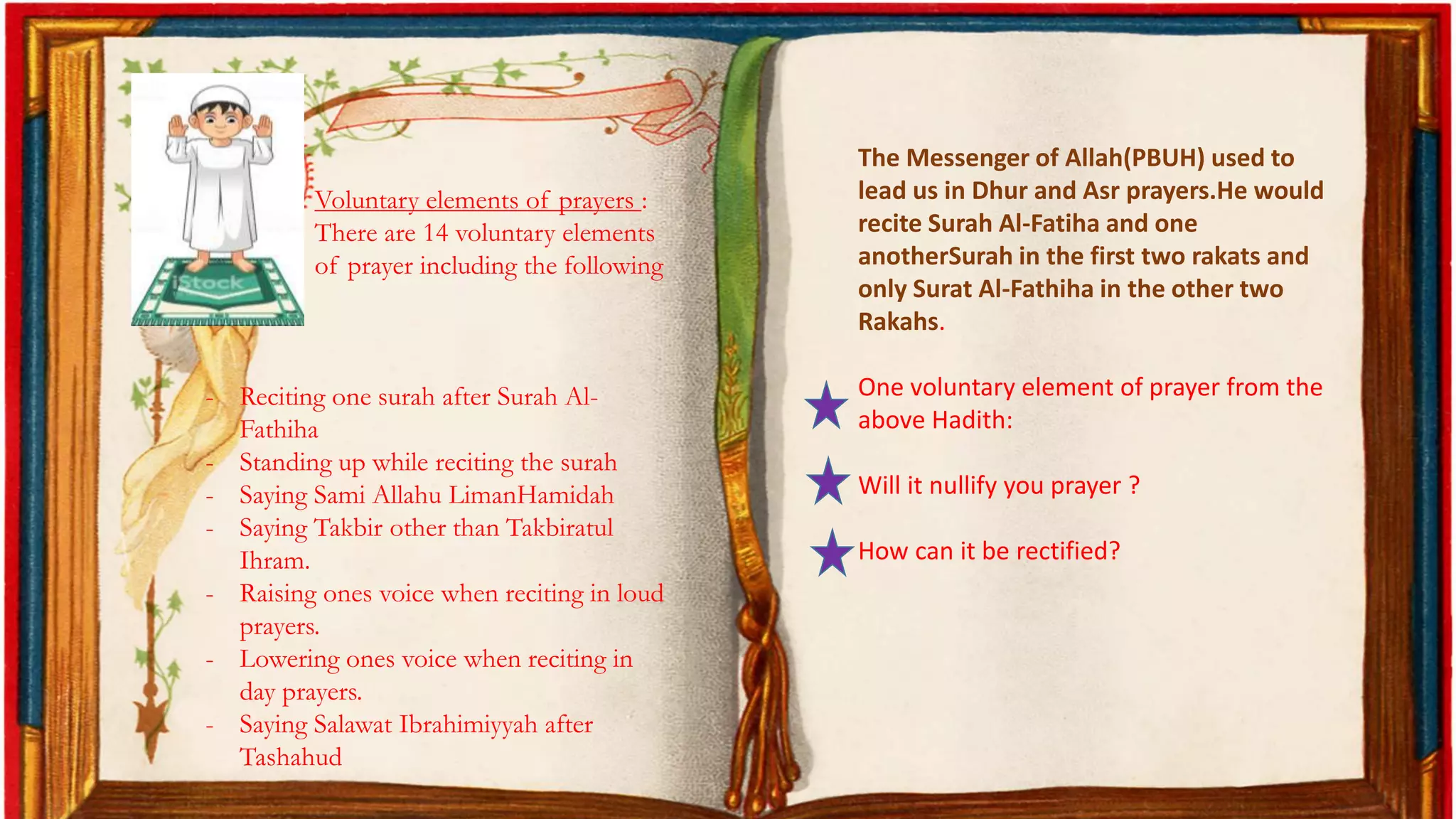 Obligatory disliked and voluntary prayers ppt | PPTX