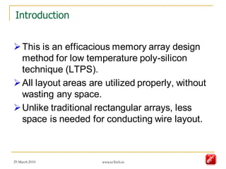 Oblique Memory Array Design | PDF | Physics | Science