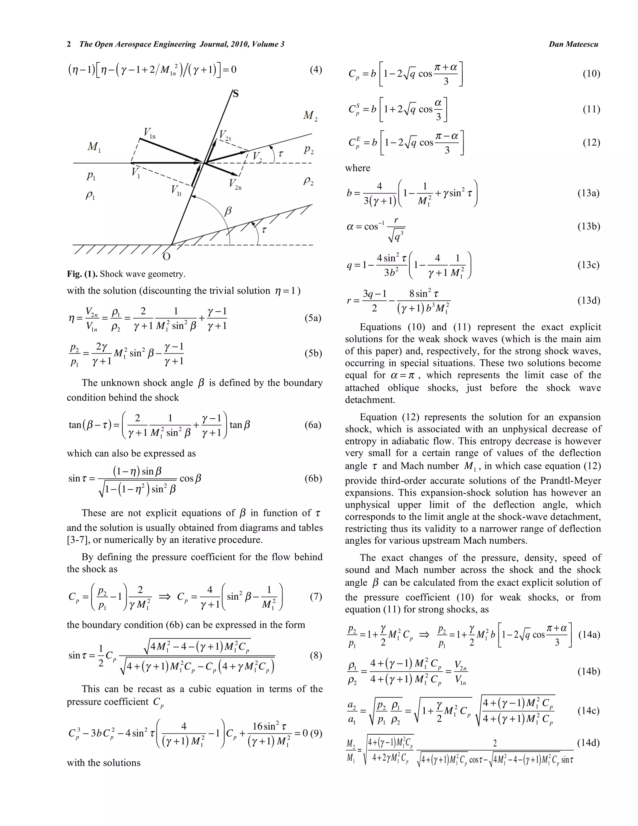 Oblique shock and expansion waves | PDF