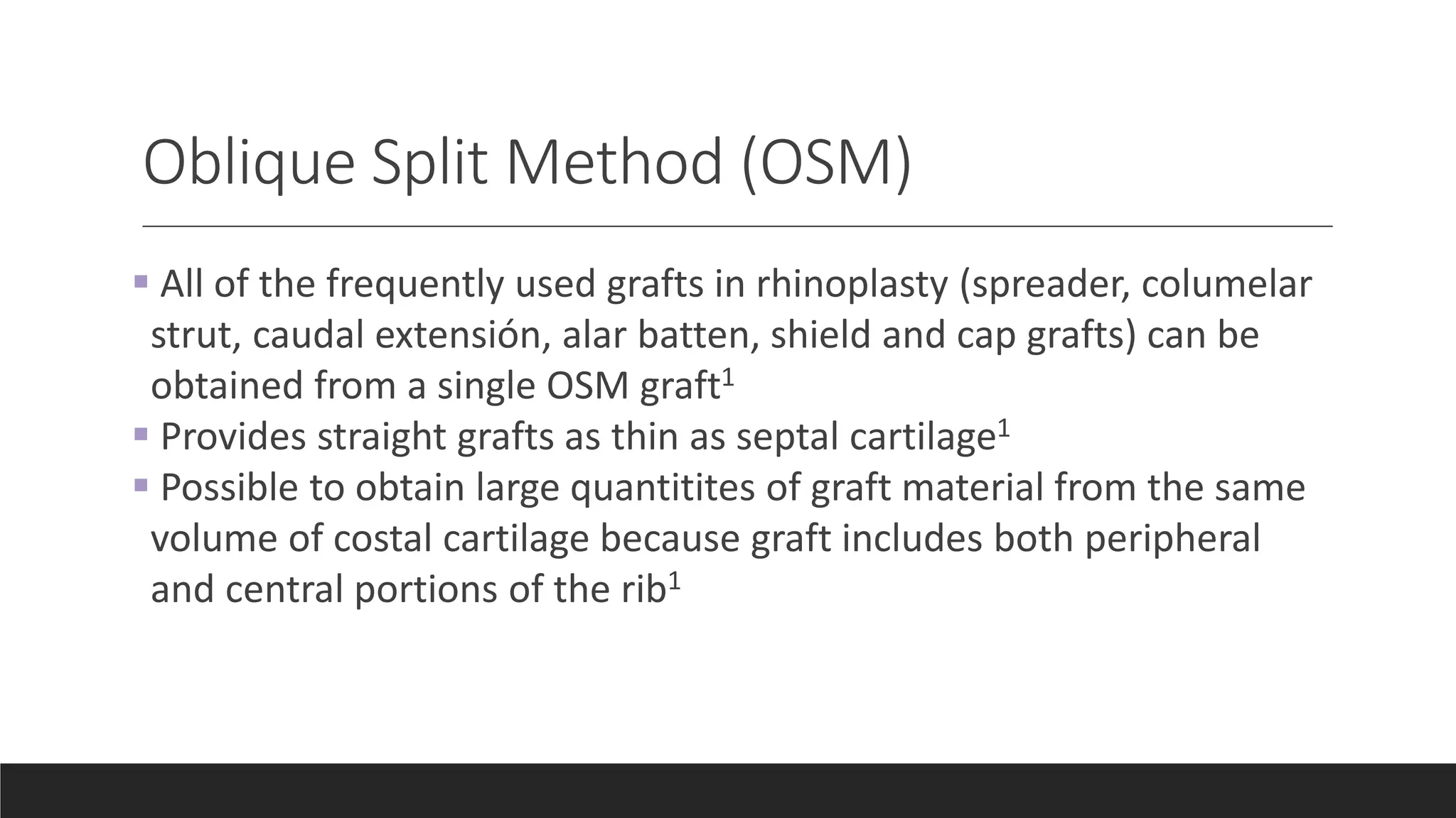 Split And Rib Method Oblique Split Method Rib Cartilage Tastan | PPT