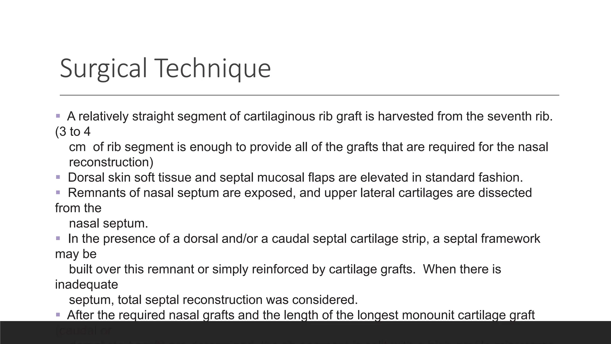 Split And Rib Method Oblique Split Method Rib Cartilage Tastan | PPT