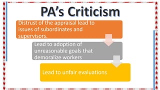 Obm performance appraisal | PPTX