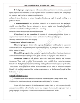 Project Introduction Slide Slide Example organisational Behaviour notes of BBA guys | PDF