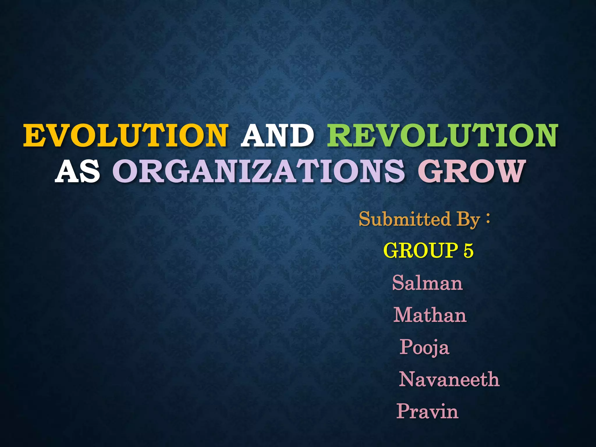 Evolution and Revolution as organizations Grow | PPTX | Executive ...