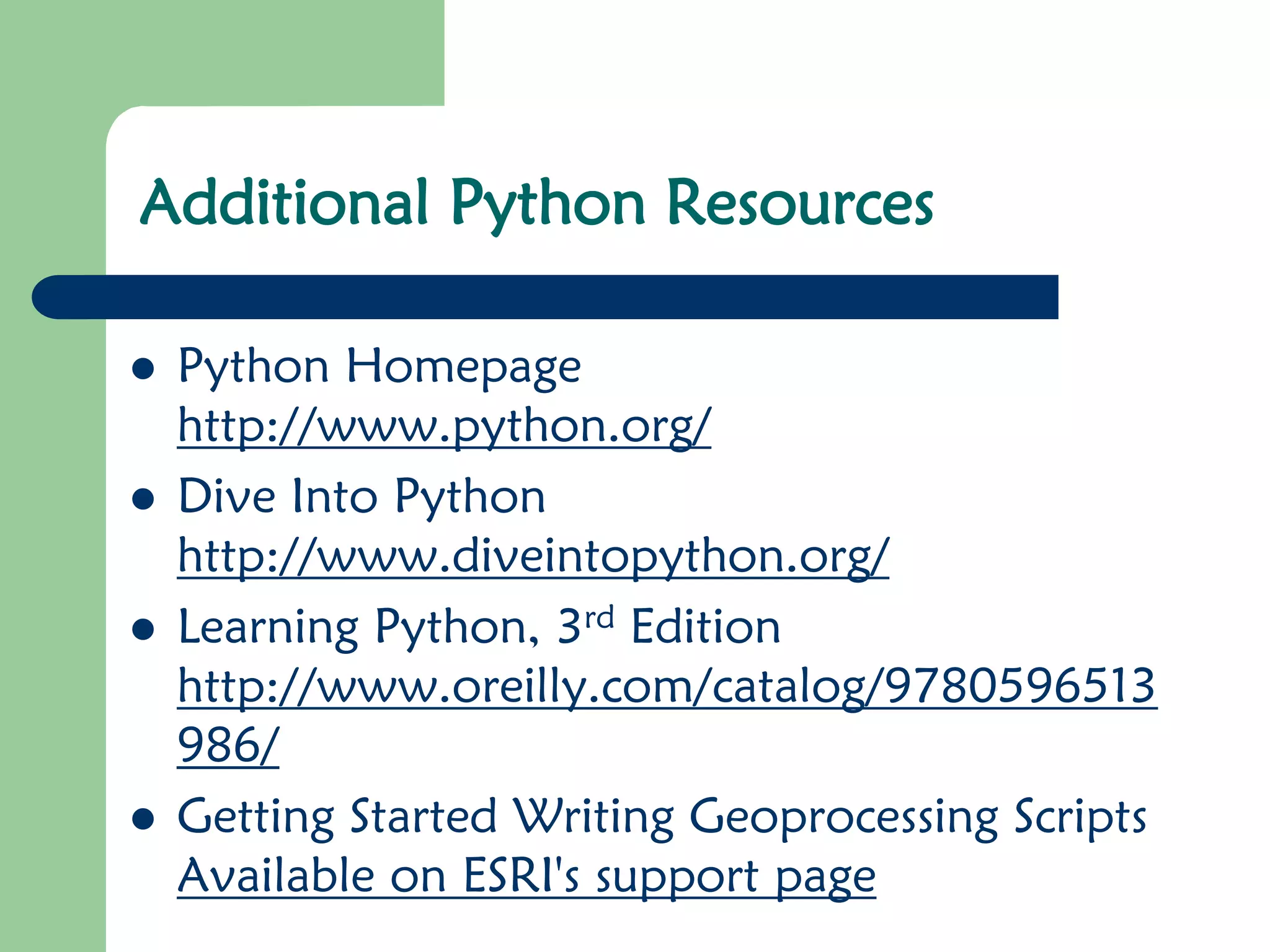 Obop 210 lecture 2 python documentation | PDF
