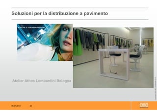 08.01.2013 23
CopyrightOBOBETTERMANN2012
Atelier Athos Lombardini Bologna
Soluzioni per la distribuzione a pavimento
 