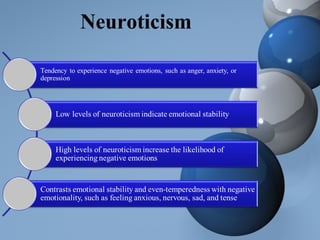 Neuroticism
 