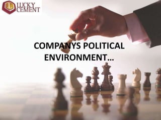 COMPANYS POLITICAL
ENVIRONMENT…
 