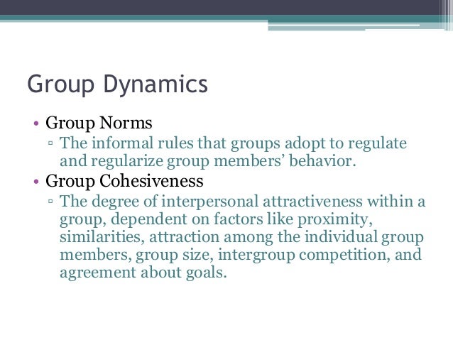 Group And Team Behavior 22