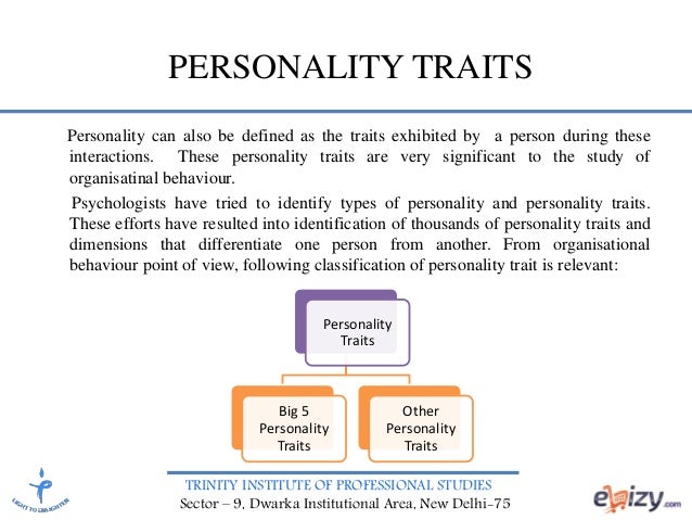 an overview of the trait model of personality an overview of the trait model of personality