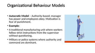 Comprehensive Overview of Organizational Behaviour Models and Their ...