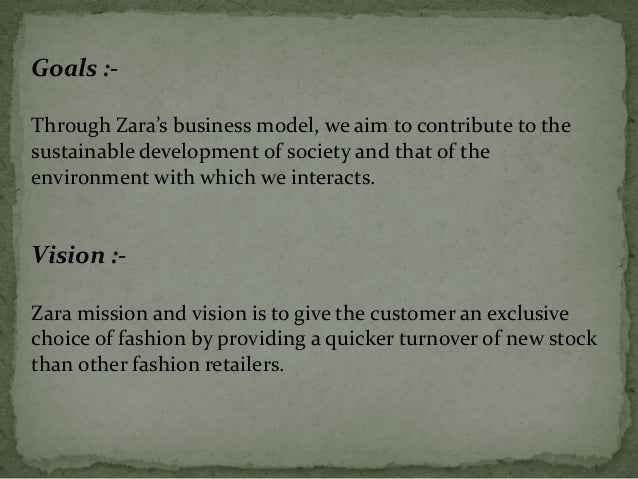 zara mission and vision