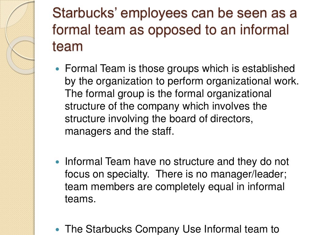 Hrm a case study on starbucks corporation motivation and teamwork picture