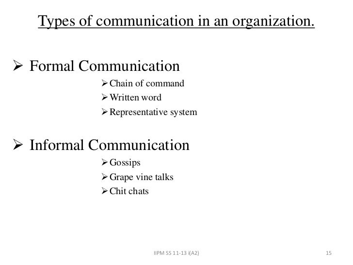 Organizational structure presentation communication methods essay