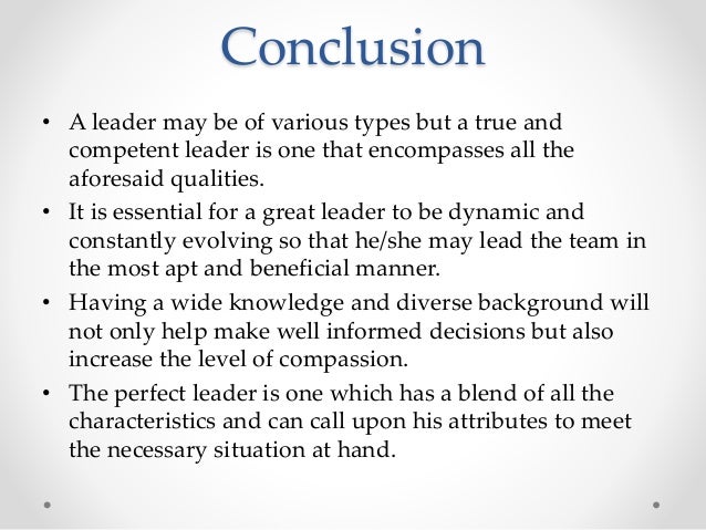 conclusion for a leadership essay