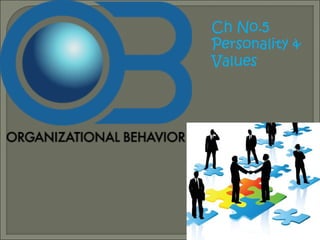 Ch No.5
Personality &
Values

 