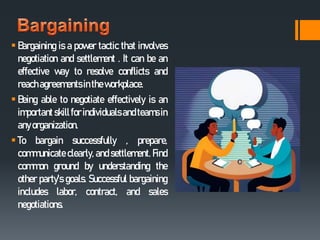 Power and Politics in organization, study | PPTX