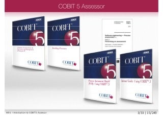 M01 - Introduction to COBIT 5 Assessor 3/33 | 15/249
 