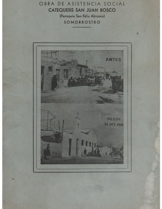 Obra de asistencia social. Parroquia San Félix Africano. Somorrostro, 1951