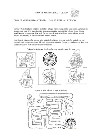 Obra de misericordia 1 | DOCX | Christianity | Religion & Spirituality