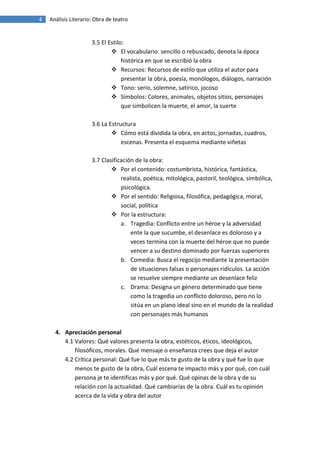 Obra de teatro análisis