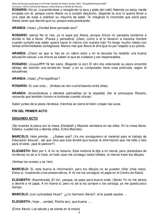Obra de teatro el compromiso de los padres de hoy