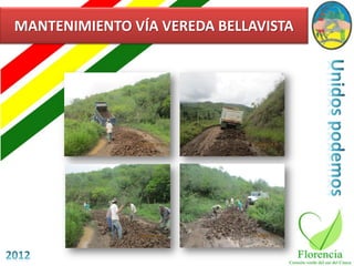 MANTENIMIENTO VÍA VEREDA BELLAVISTA
 