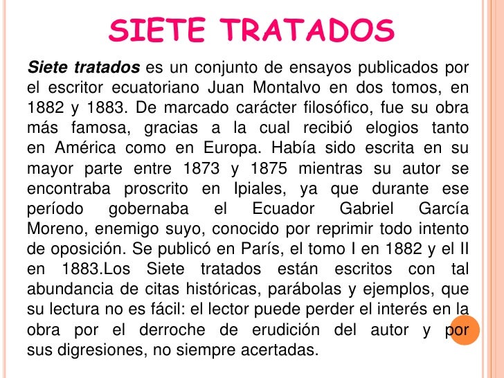 Obras de juan montalvo