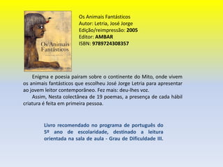 A Família Que Não Cabia Dentro de CasaAutor: Honrado, Alexandre Edição/reimpressão: 2004Páginas: 128Editor: AMBARISBN: 9789724307572      É uma história que corre ao sabor de alguns acontecimentos que se vão acrescentando à trama. A acção gira em torno de Maria Ana (uma jovem com 12 anos) e da sua atípica família. Tudo acontece num curto período de tempo.Alexandre Honrado, o autor, faz prova da sua capacidade de aproximação ao imaginário juvenil. O discurso é doseadamente simples, fazendo-se valer de incursões que o projectam para a actualidade/realidade.       Acontecimentos inesperados vão carregando consigo novas figuras e, assim, a trama vai ganhando cor. A acção é, ainda, temperada com uma pitada de amor, amizade, humor e, até, um toque de mistério.Livro recomendado para o 6º ano de escolaridade, destinado a leitura autónoma e/ou a leitura com apoio do professor ou dos pais. 