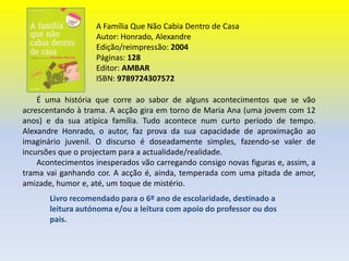 As Aventuras do Menino NicolauAutor: Sempé, GoscinnyEdição/reimpressão: 2004Páginas: 147Editor: Editorial TeoremaISBN: 9789726951285Colecção: Sésamo       Uma mão cheia de histórias do menino Nicolau.       Um livro de entretenimento. A forma de como Goscinny e Sempé criaram a personagem e narram as histórias é algo fascinante.Livro recomendado no programa de português do 5º ano de escolaridade, destinado a leitura orientada na sala de aula - Grau de Dificuldade III. 