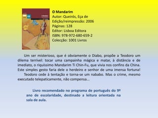 A PérolaAutor: Steinbeck, JohnEdição/reimpressão: 2007Páginas:110Editor:Livros do BrasilISBN: 9789723828276Baseada num conto popular mexicano, A Pérola constitui uma inesquecível parábola poética sobre as grandezas e as misérias do mundo tão contraditório em que vivemos. É, assim, a história comovente de uma pérola enorme, de como foi descoberta e de como se perdeu… levando com ela os sonhos bons e maus que representava, mas é também a história de uma família e da solidariedade especial entre uma mulher, um pobre pescador índio e o filho de ambos.       Livro recomendado no programa de português do 8º ano de escolaridade, destinado a leitura orientada na sala de aula.