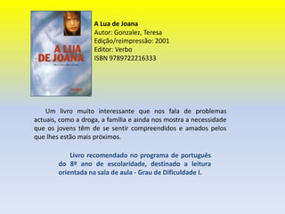ContosAutor: Wilde, OscarEdição/reimpressão: 2009Páginas: 80Editor: Lisboa EditoraISBN: 978-972-680-653-0Colecção: 1001 Livros       Nestes quatro contos de OscarWilde, são as boas causas, a generosidade e a beleza, os valores que orientam O Príncipe e a Andorinha, O Gigante, O Rouxinol, e Hans, o Amigo Dedicado.       Livro recomendado no programa de português do 7º ano de escolaridade, destinado a leitura orientada na sala de aula.