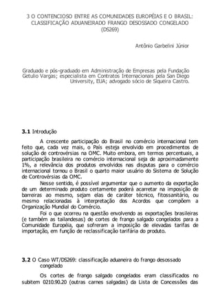O brasil e o contencioso na omc   serie gv law