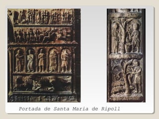 Portada de Santa Maria de Ripoll. Detall

 