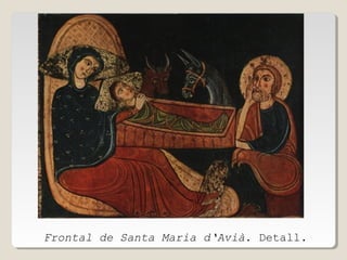 Frontal de Santa Maria d‘Avià. Detall.

 