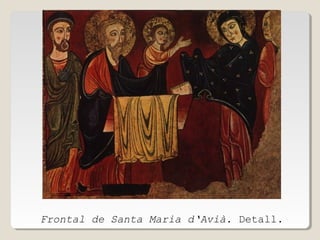 Frontal de Santa Maria d‘Avià. Detall.

 