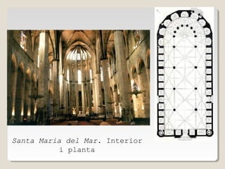 Santa Maria del Mar. Interior
i planta

 