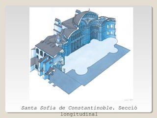 Santa Sofia de Constantinoble. Secció
longitudinal

 