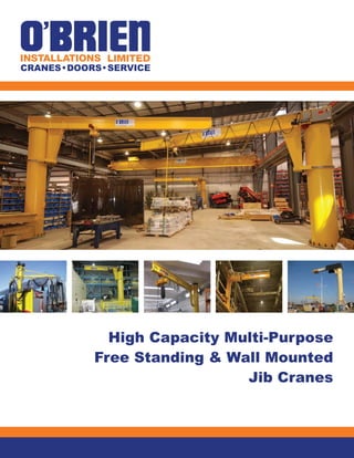 High Capacity Multi-Purpose 
Free Standing & Wall Mounted 
Jib Cranes 
 