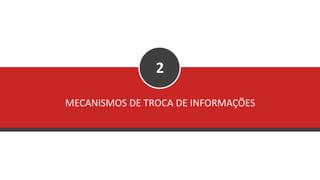 MECANISMOS DE TROCA DE INFORMAÇÕES
2
 