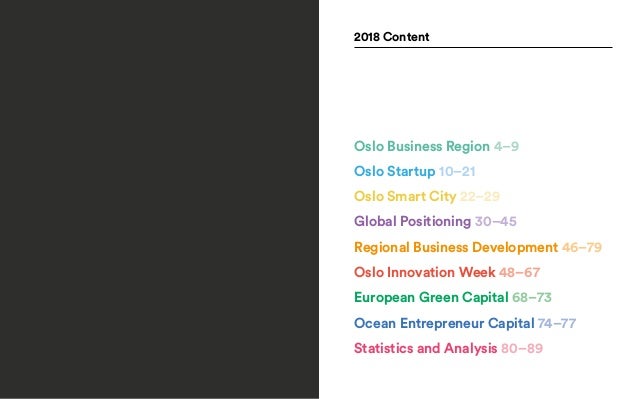 Oslo Business Region 2018 Annual Report