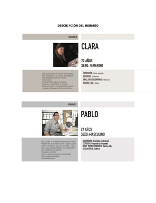 DESCRIPCIÓN DEL USUARIO
 