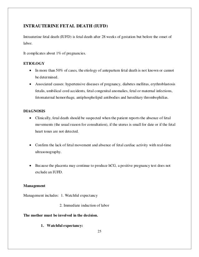 Intrauterine pregnancy symptoms picture
