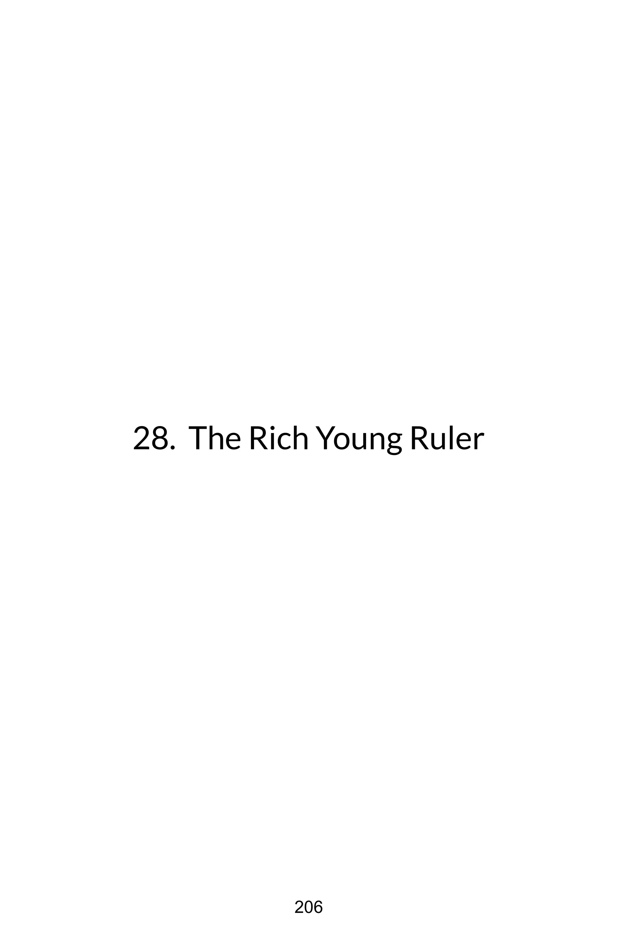 28. The Rich Young Ruler
206
 