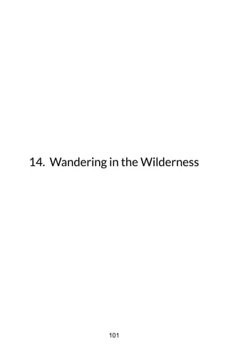 14. Wandering in the Wilderness
101
 
