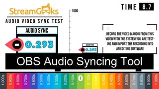 OBS Audio Syncing Tool
 