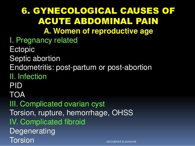 Common Obstetrical And Gynecological Emergencies -