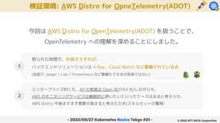 OpenTelemetryを用いたObservability基礎の実装 with AWS Distro for OpenTelemetry ...